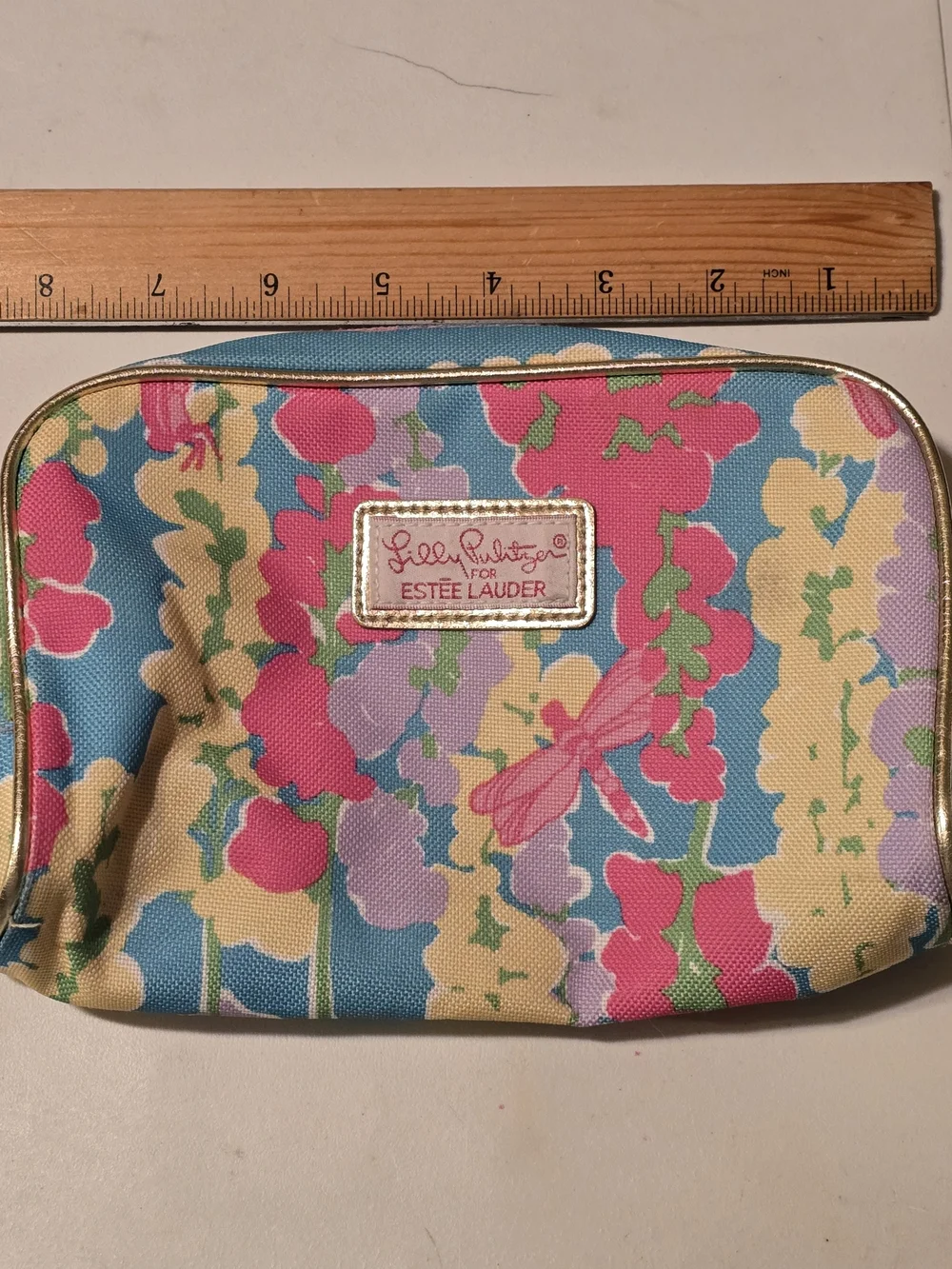 Lilly Pulitzer for Estée Lauder Colorful Floral Cosmetic Makeup Bag